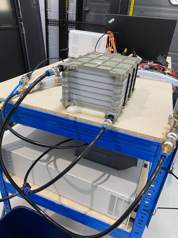 Battery coolant flow test rig